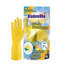 GUANTES DOMESTICOS ESTRELLA N:7 - 1/2